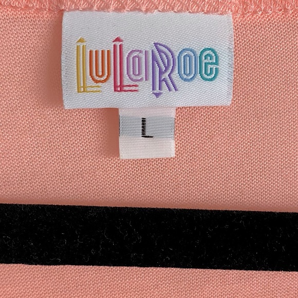 LuLaRoe Pastel Peach Pink Lightweight Brushed Irma Tunic - Size L - Picture 5 of 5